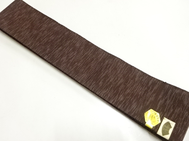 JAPANESE KIMONO FOR MEN / UNUSED KAKU OBI / WOVEN PATTERN